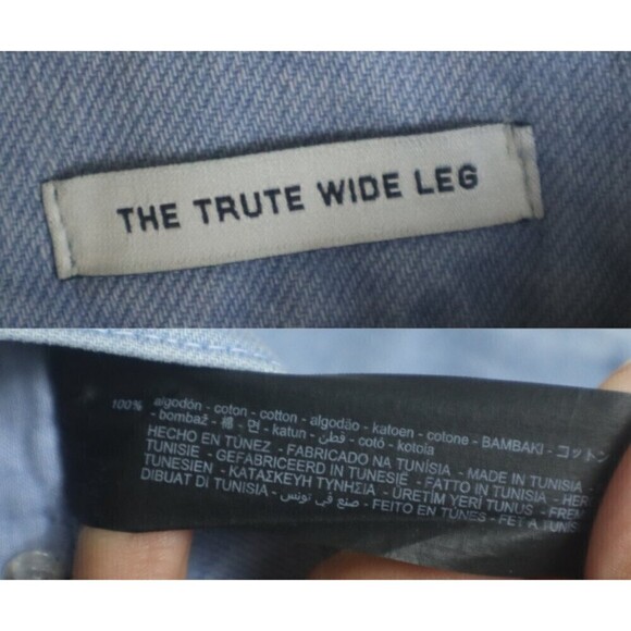 Zara Women's Size 6 The Trute Cotton Loose Fit Flare Wide Leg Denim NEW Jeans - Picture 8 of 17